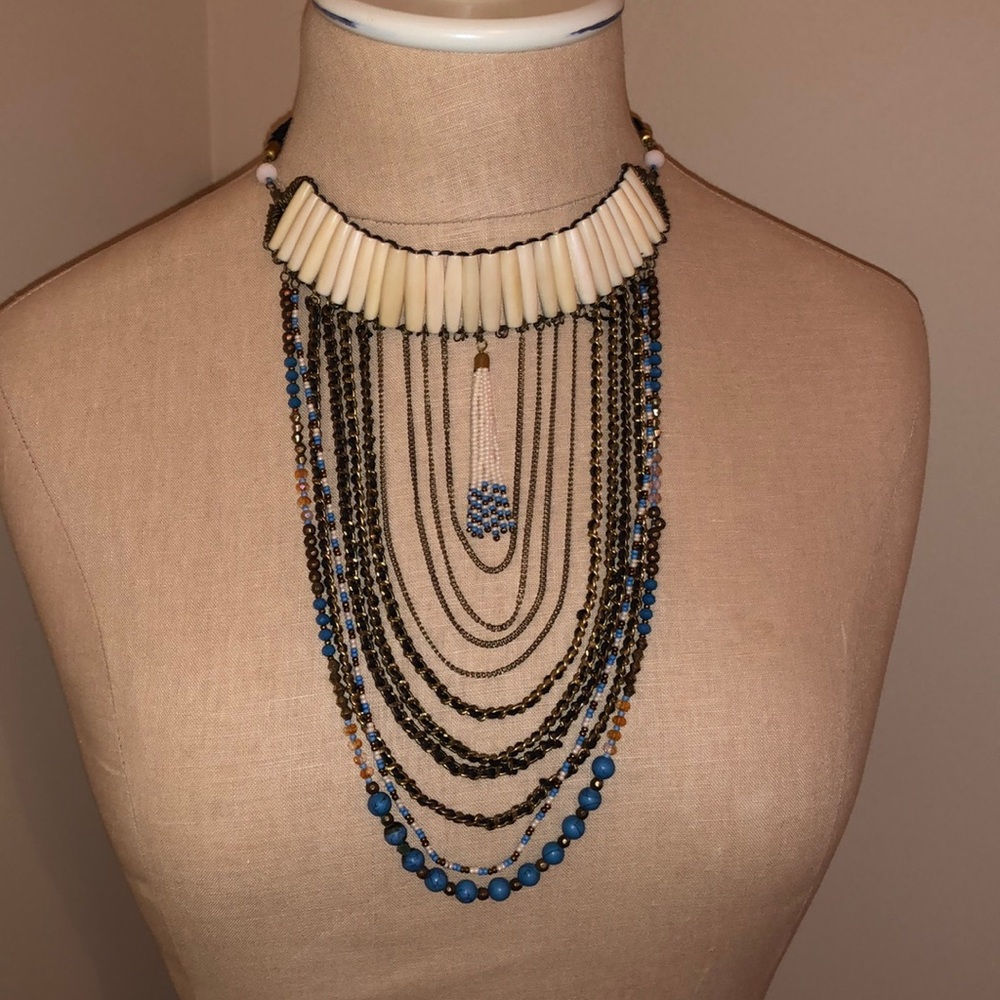 Boho Adjustable Statement Necklace - image 2